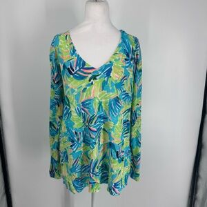 Lilly Pulitzer Linen Liesel Sweater in green